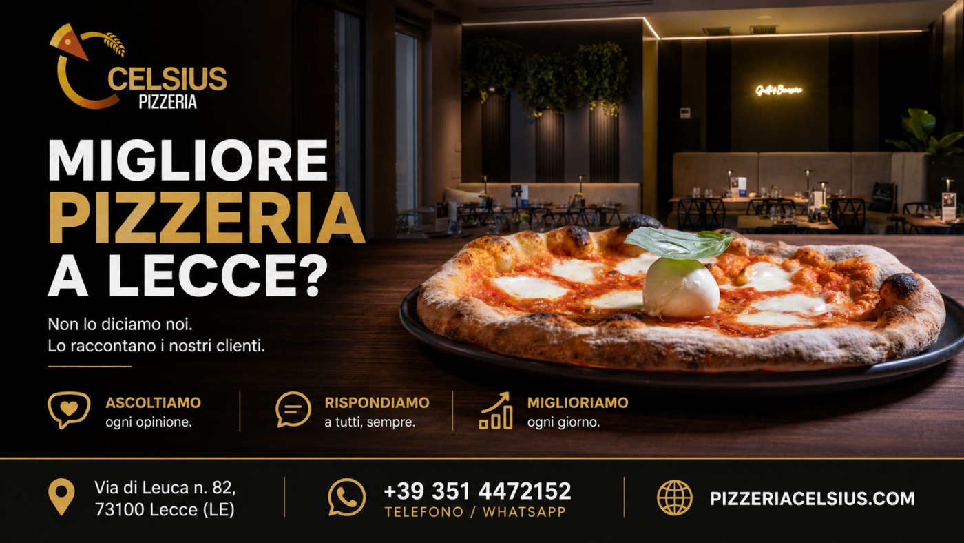 migliore pizzeria celsius lecce